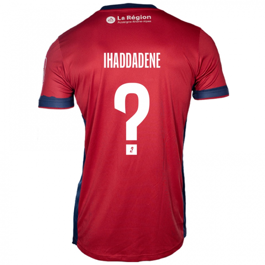 Mujer Camiseta Ilan Ihaddadene #0 Borgoña Claro 1ª Equipación 2024/25 La Camisa Chile