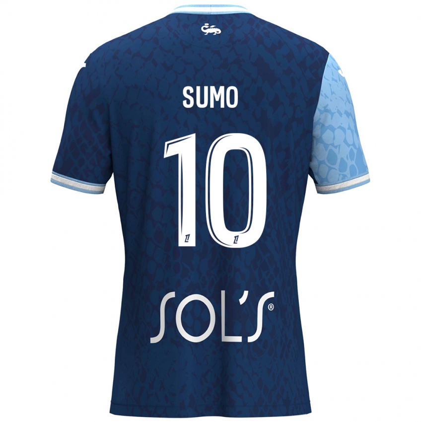 Mujer Camiseta Eva Sumo #10 Azul Cielo Azul Oscuro 1ª Equipación 2024/25 La Camisa Chile