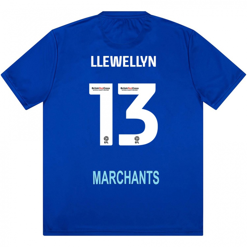 Mujer Camiseta Ffion Llewellyn #13 Verde 2ª Equipación 2024/25 La Camisa Chile