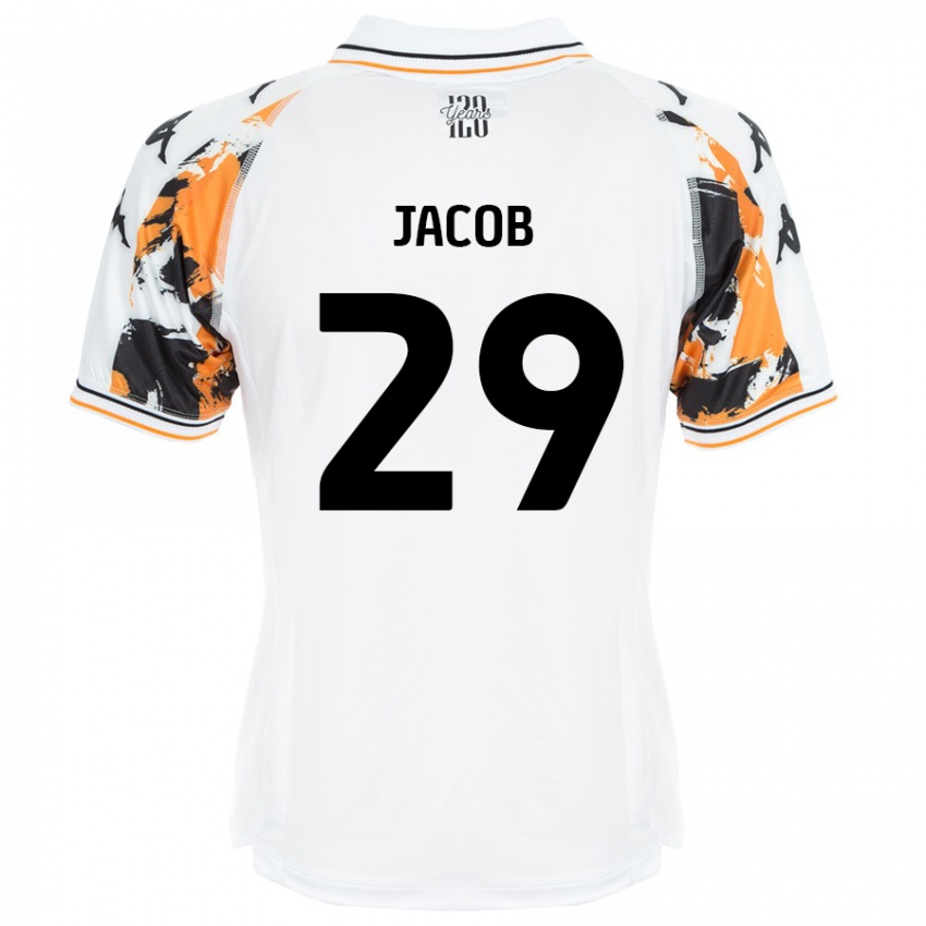 Mujer Camiseta Matty Jacob #29 Blanco 2ª Equipación 2024/25 La Camisa Chile