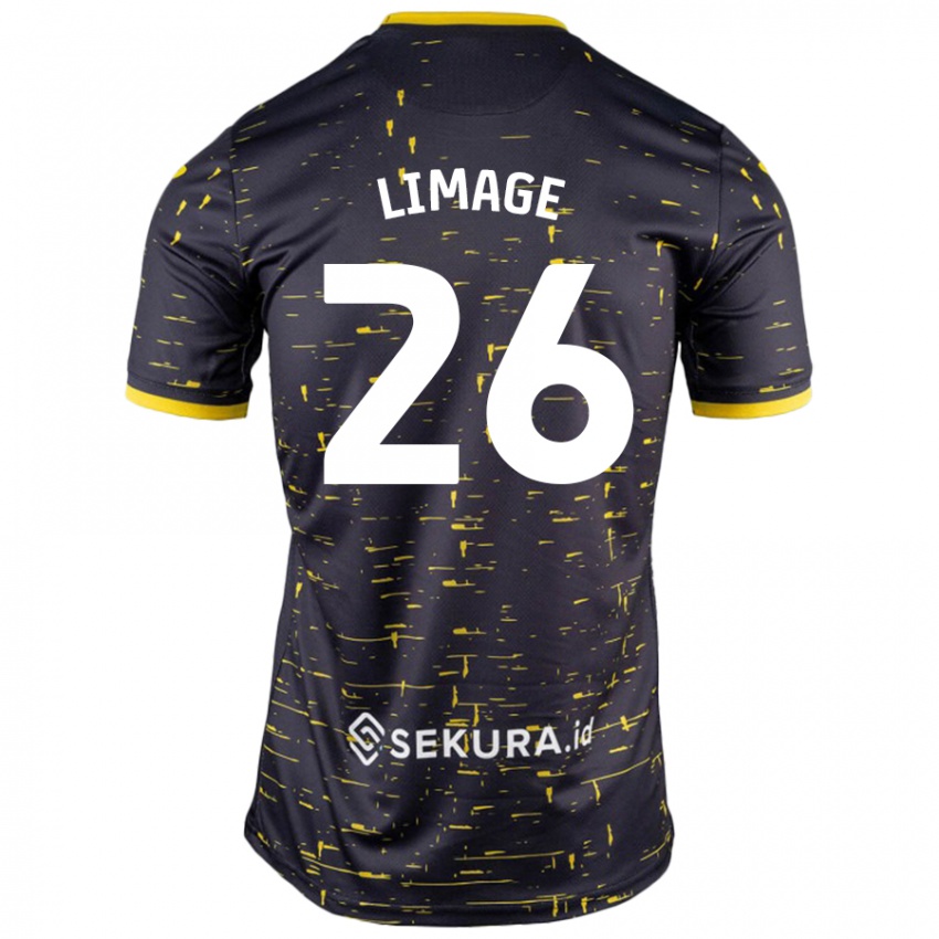 Mujer Camiseta Felicity Limage #26 Negro Amarillo 2ª Equipación 2024/25 La Camisa Chile