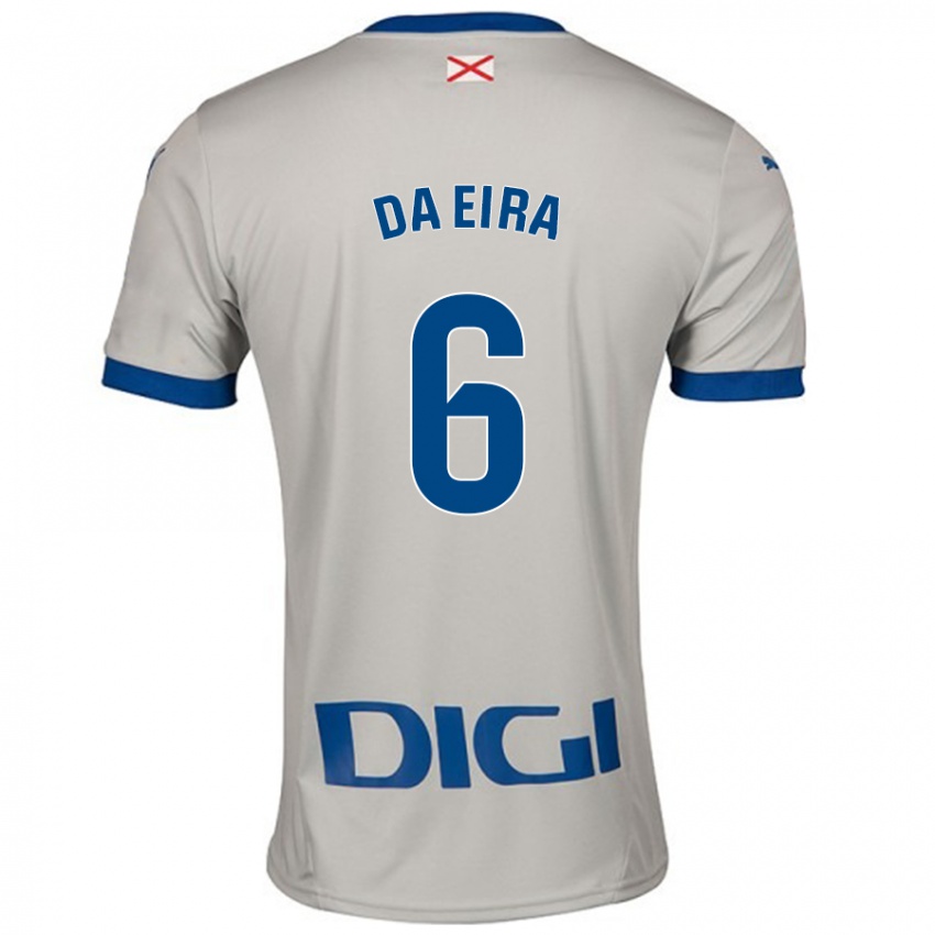 Mujer Camiseta Stefanie Da Eira #6 Gris Claro 2ª Equipación 2024/25 La Camisa Chile