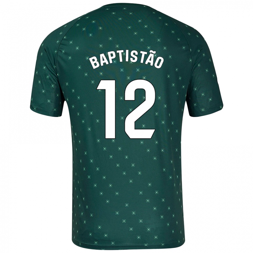 Mujer Camiseta Léo Baptistão #12 Verde Oscuro 2ª Equipación 2024/25 La Camisa Chile