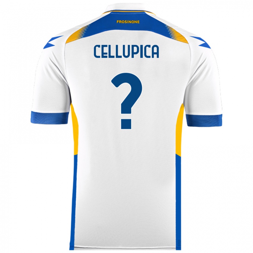 Mujer Camiseta Riccardo Cellupica #0 Blanco 2ª Equipación 2024/25 La Camisa Chile