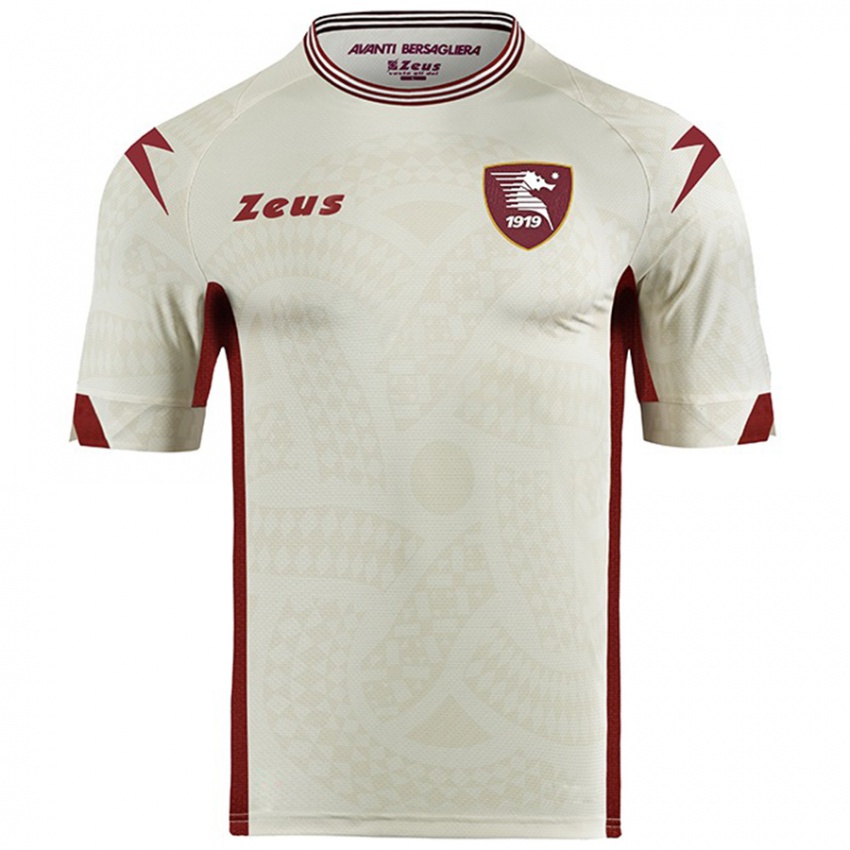 Mujer Camiseta Giulio Maggiore #25 Color Crema 2ª Equipación 2024/25 La Camisa Chile