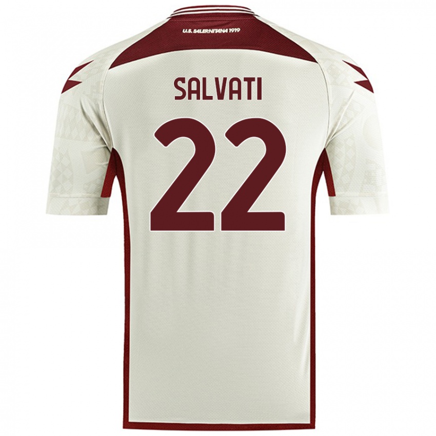 Mujer Camiseta Gregorio Salvati #22 Color Crema 2ª Equipación 2024/25 La Camisa Chile