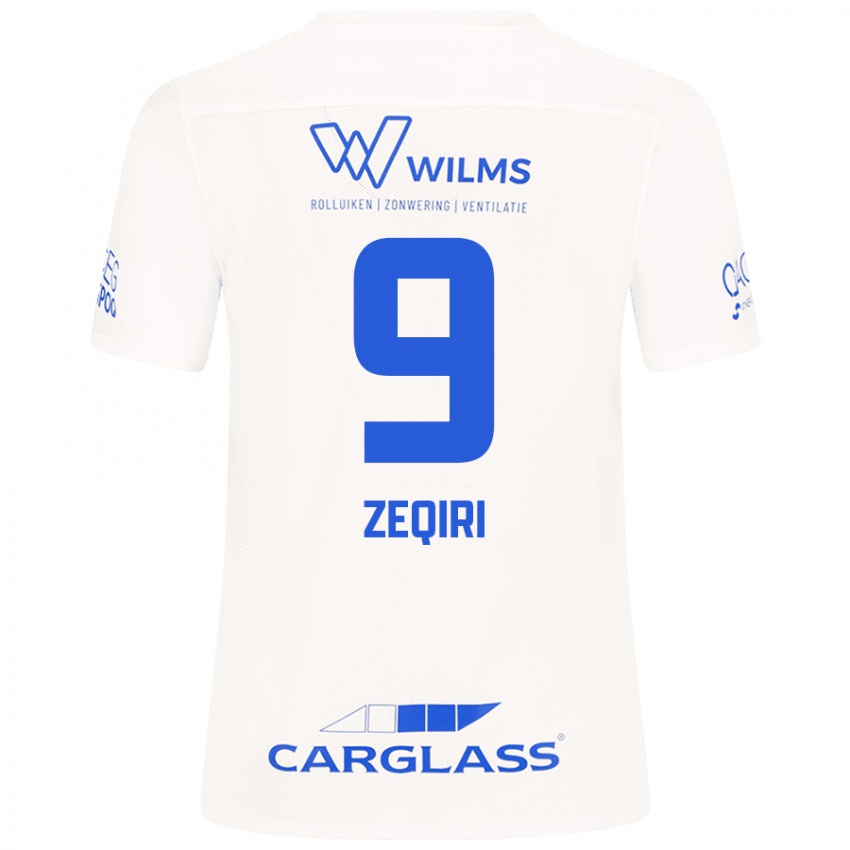 Mujer Camiseta Andi Zeqiri #9 Blanco 2ª Equipación 2024/25 La Camisa Chile