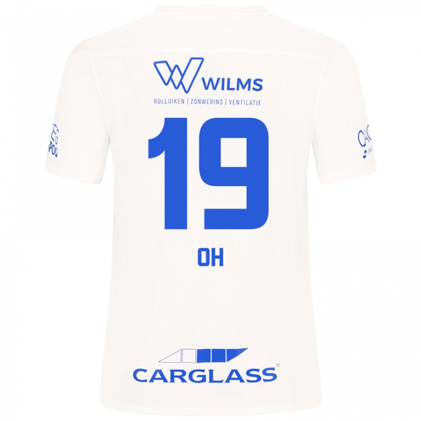 Mujer Camiseta Hyeon-Gyu Oh #19 Blanco 2ª Equipación 2024/25 La Camisa Chile