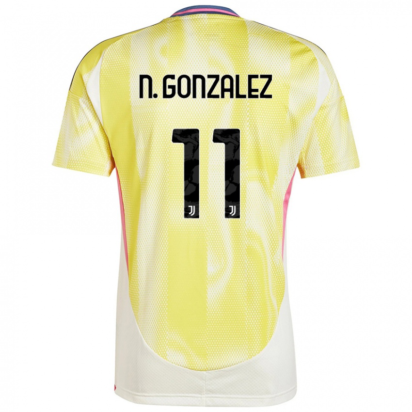 Niño Camiseta Nicolás González #11 Amarillo Solar 2ª Equipación 2024/25 La Camisa Chile