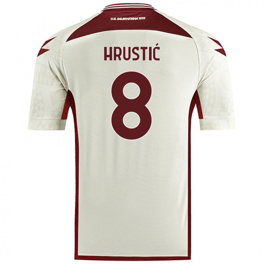 Niño Camiseta Ajdin Hrustić #8 Color Crema 2ª Equipación 2024/25 La Camisa Chile