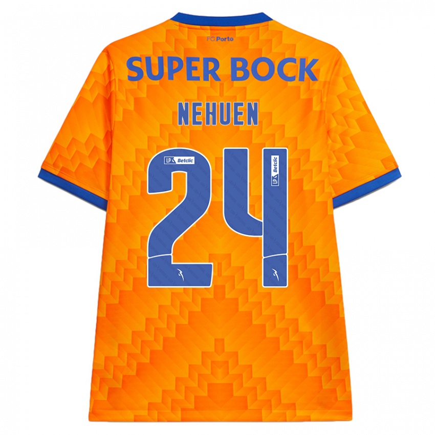 Niño Camiseta Nehuén Pérez #24 Naranja 2ª Equipación 2024/25 La Camisa Chile