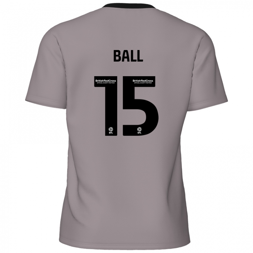 Mujer Camiseta Dominic Ball #15 Gris 2ª Equipación 2024/25 La Camisa Chile