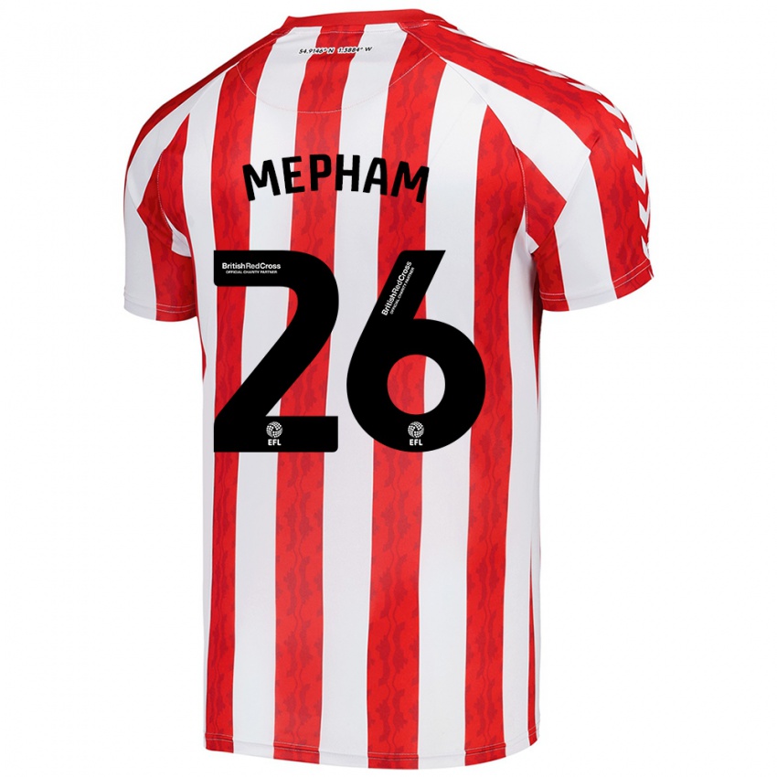 Mujer Camiseta Chris Mepham #26 Rojo Blanco 1ª Equipación 2024/25 La Camisa Chile