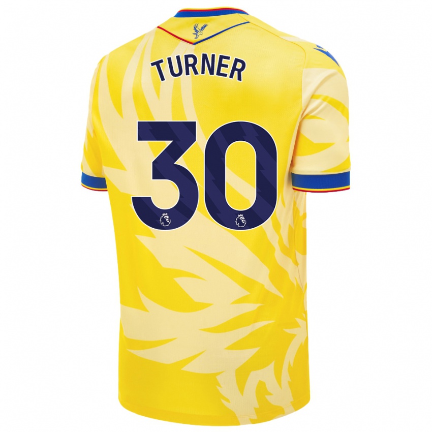 Mujer Camiseta Matt Turner #30 Amarillo 2ª Equipación 2024/25 La Camisa Chile