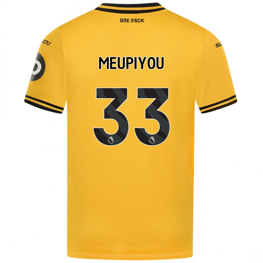 Mujer Camiseta Bastien Meupiyou #33 Amarillo 1ª Equipación 2024/25 La Camisa Chile