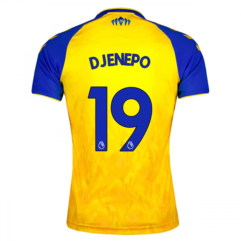 Mujer Camiseta Moussa Djenepo #19 Amarillo Azul 2ª Equipación 2021/22 La Camisa Chile