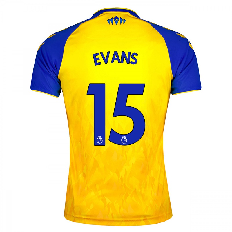 Mujer Camiseta Charley Evans #15 Amarillo Azul 2ª Equipación 2021/22 La Camisa Chile