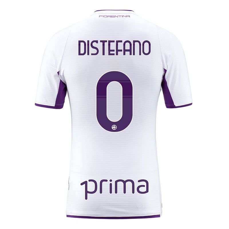 Mujer Camiseta Filippo Distefano #0 Blanco 2ª Equipación 2021/22 La Camisa Chile