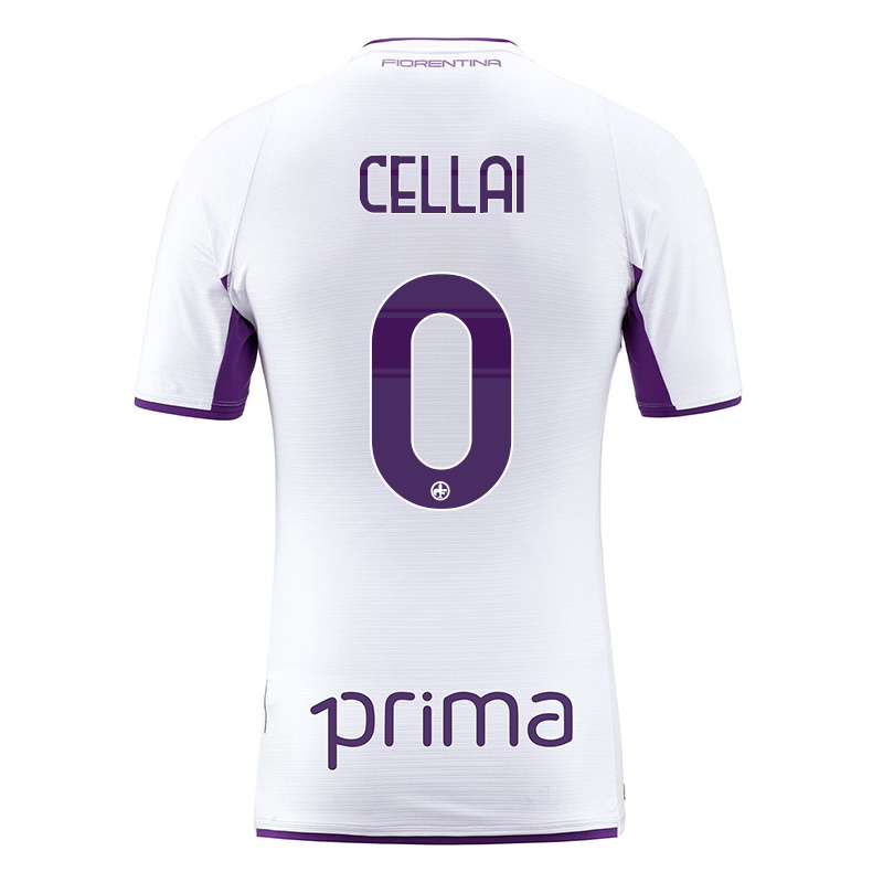 Mujer Camiseta Lorenzo Cellai #0 Blanco 2ª Equipación 2021/22 La Camisa Chile