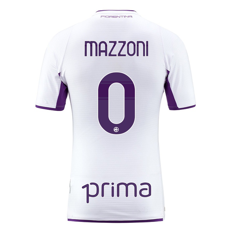 Mujer Camiseta Maria Paola Mazzoni #0 Blanco 2ª Equipación 2021/22 La Camisa Chile