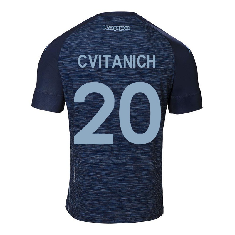 Mujer Camiseta Dario Cvitanich #20 Azul Oscuro 2ª Equipación 2021/22 La Camisa Chile