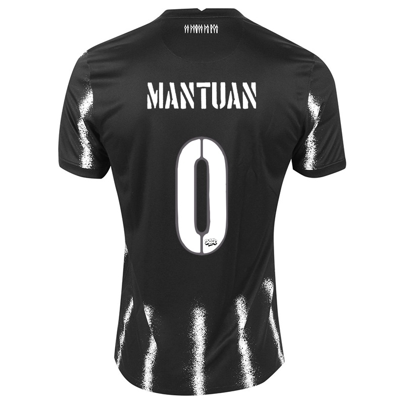 Mujer Camiseta Gustavo Mantuan #0 Negro 2ª Equipación 2021/22 La Camisa Chile