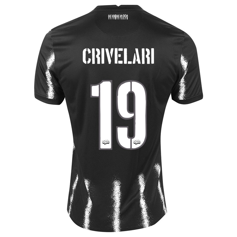 Mujer Camiseta Giovanna Crivelari #19 Negro 2ª Equipación 2021/22 La Camisa Chile