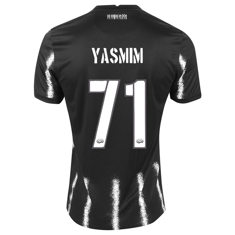 Mujer Camiseta Yasmim #71 Negro 2ª Equipación 2021/22 La Camisa Chile