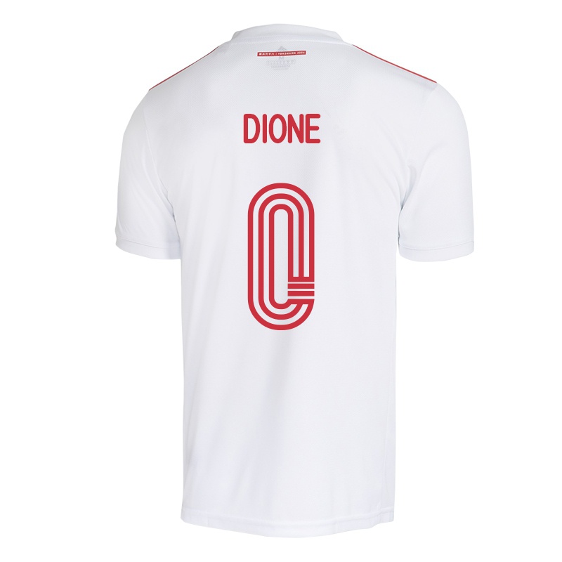 Mujer Camiseta Dione #0 Blanco 2ª Equipación 2021/22 La Camisa Chile
