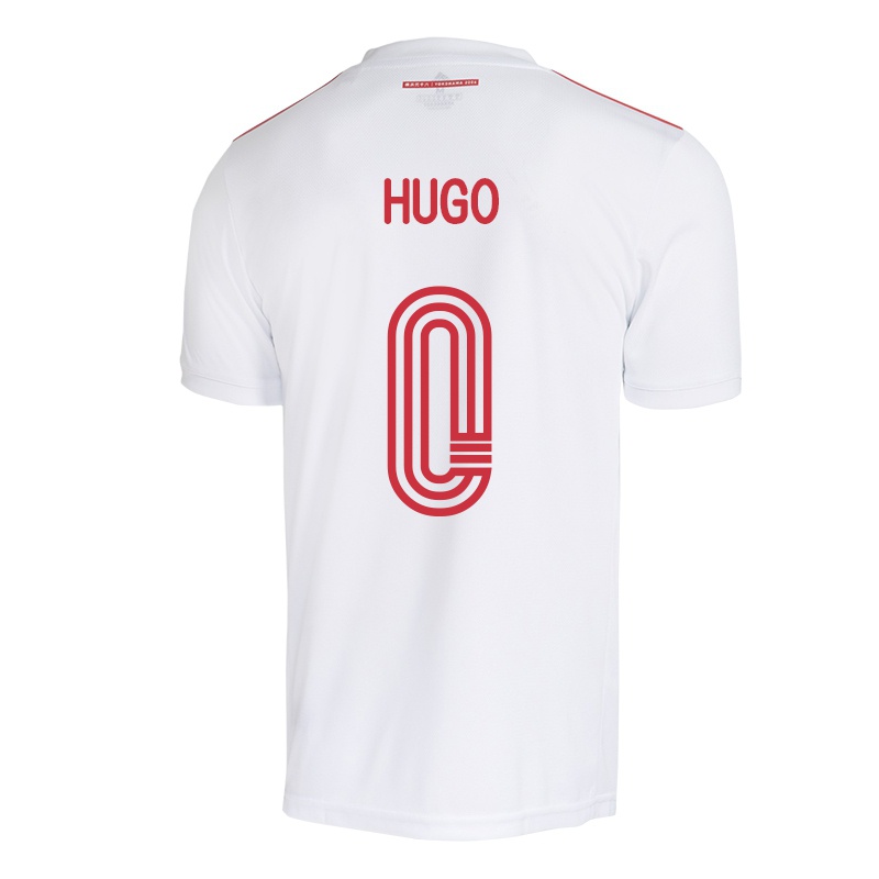 Mujer Camiseta Vitor Hugo #0 Blanco 2ª Equipación 2021/22 La Camisa Chile