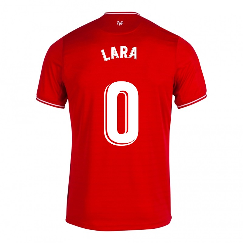 Mujer Camiseta Francisca Lara #0 Rojo 2ª Equipación 2021/22 La Camisa Chile