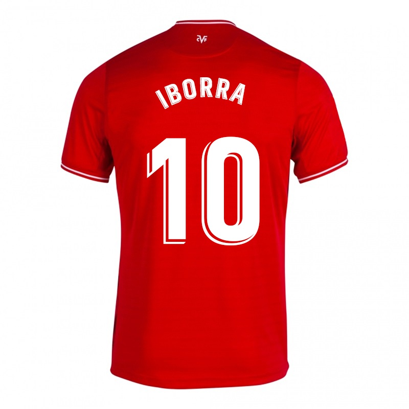 Mujer Camiseta Vicente Iborra #10 Rojo 2ª Equipación 2021/22 La Camisa Chile