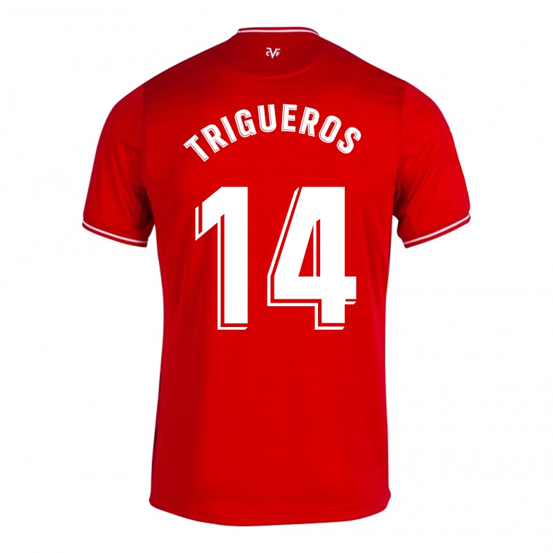 Mujer Camiseta Manu Trigueros #14 Rojo 2ª Equipación 2021/22 La Camisa Chile