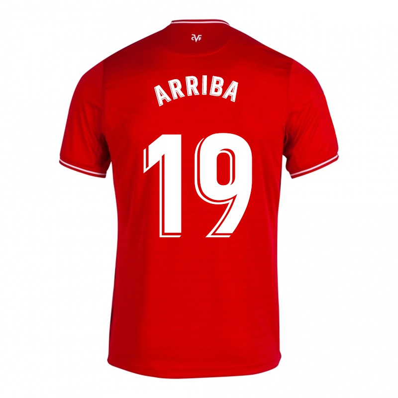 Mujer Camiseta Jony Arriba #19 Rojo 2ª Equipación 2021/22 La Camisa Chile