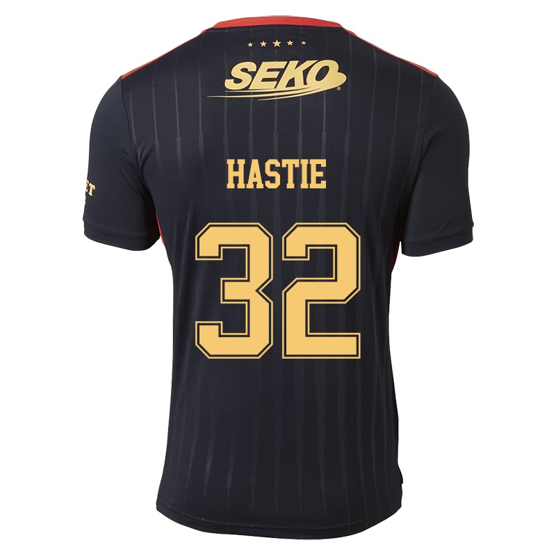 Mujer Camiseta Jake Hastie #32 Negro 2ª Equipación 2021/22 La Camisa Chile