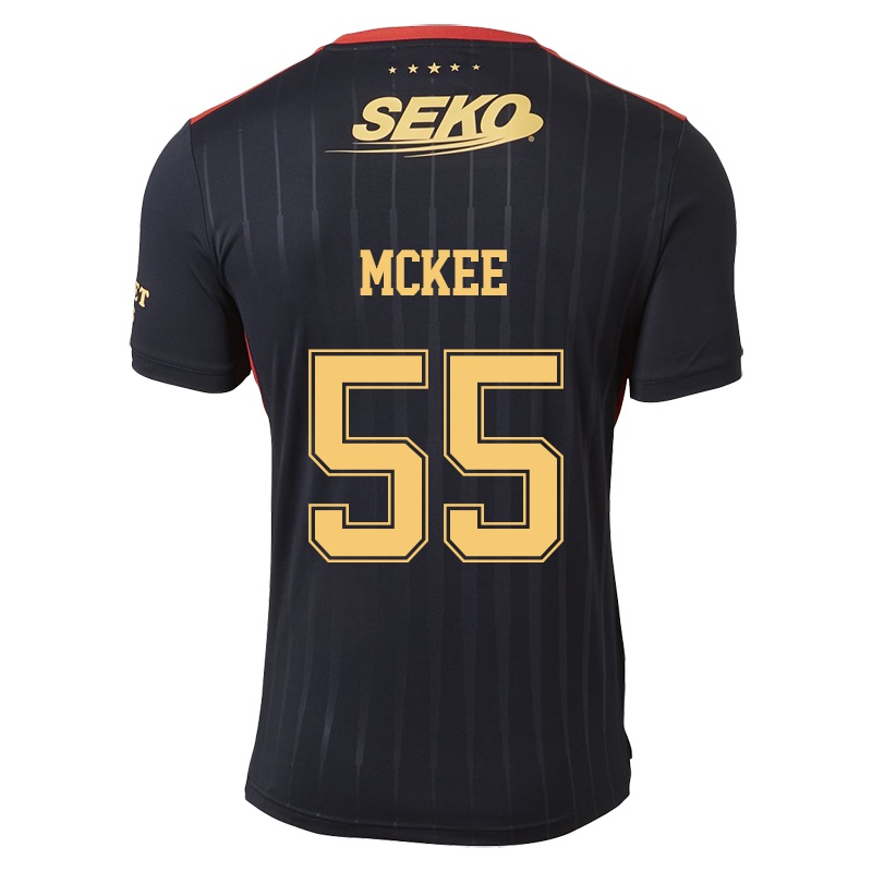 Mujer Camiseta Chris Mckee #55 Negro 2ª Equipación 2021/22 La Camisa Chile