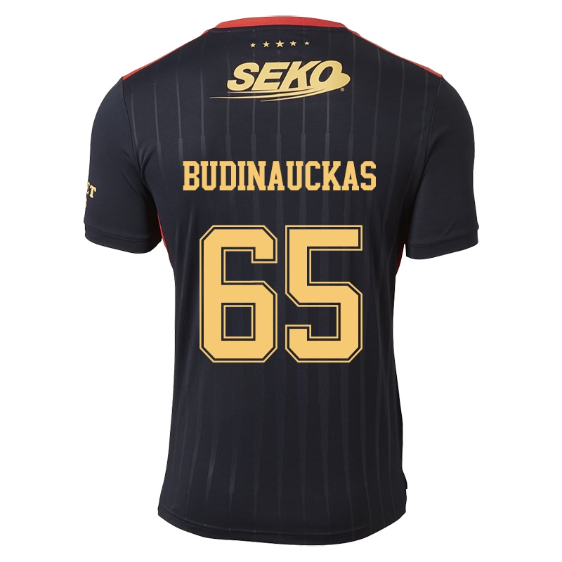 Mujer Camiseta Lewis Budinauckas #65 Negro 2ª Equipación 2021/22 La Camisa Chile