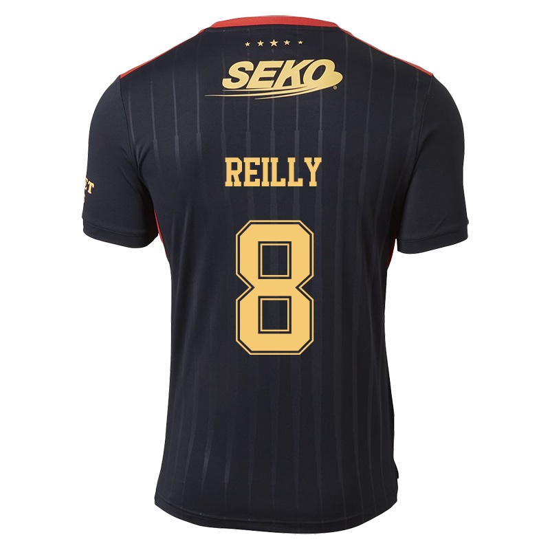 Mujer Camiseta Kirsten Reilly #8 Negro 2ª Equipación 2021/22 La Camisa Chile
