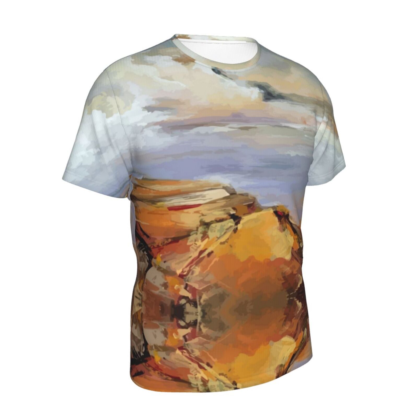 Camiseta Chile Clásica Elementos De Pintura De Yellow Rocks
