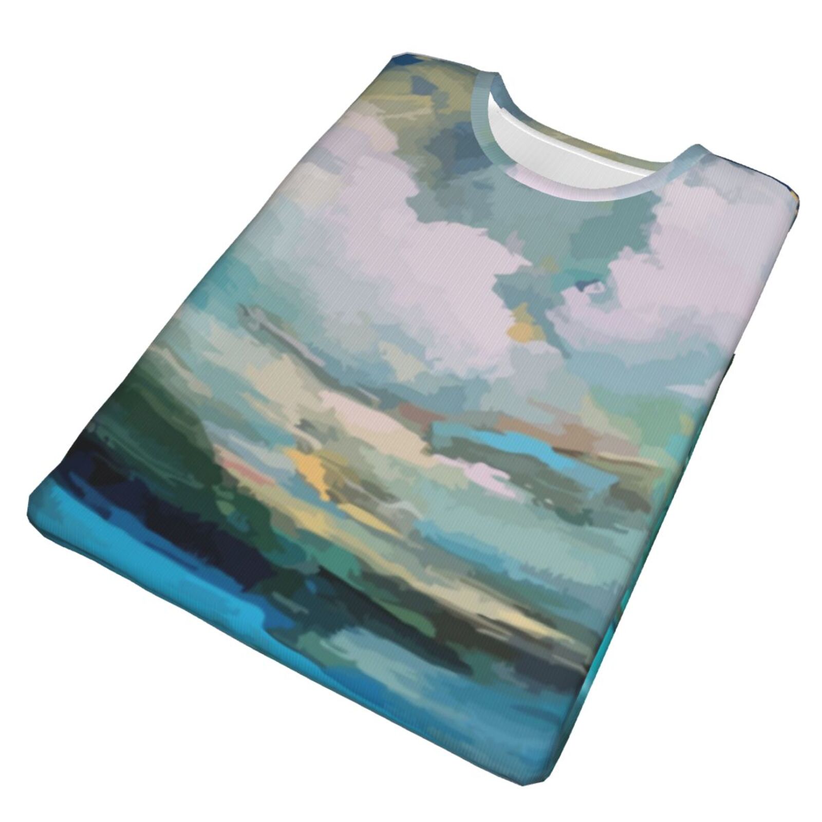 Camiseta Chile Clásica Nubes Sobre Los Elementos De Pintura Del Lago