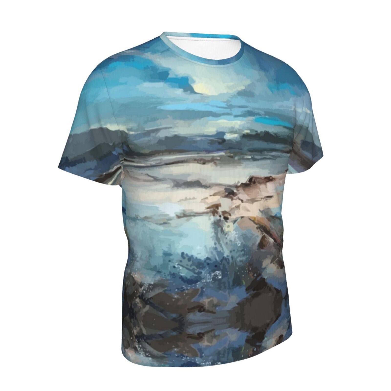 Camiseta Chile Clásica Evening Tune Elementos De Pintura