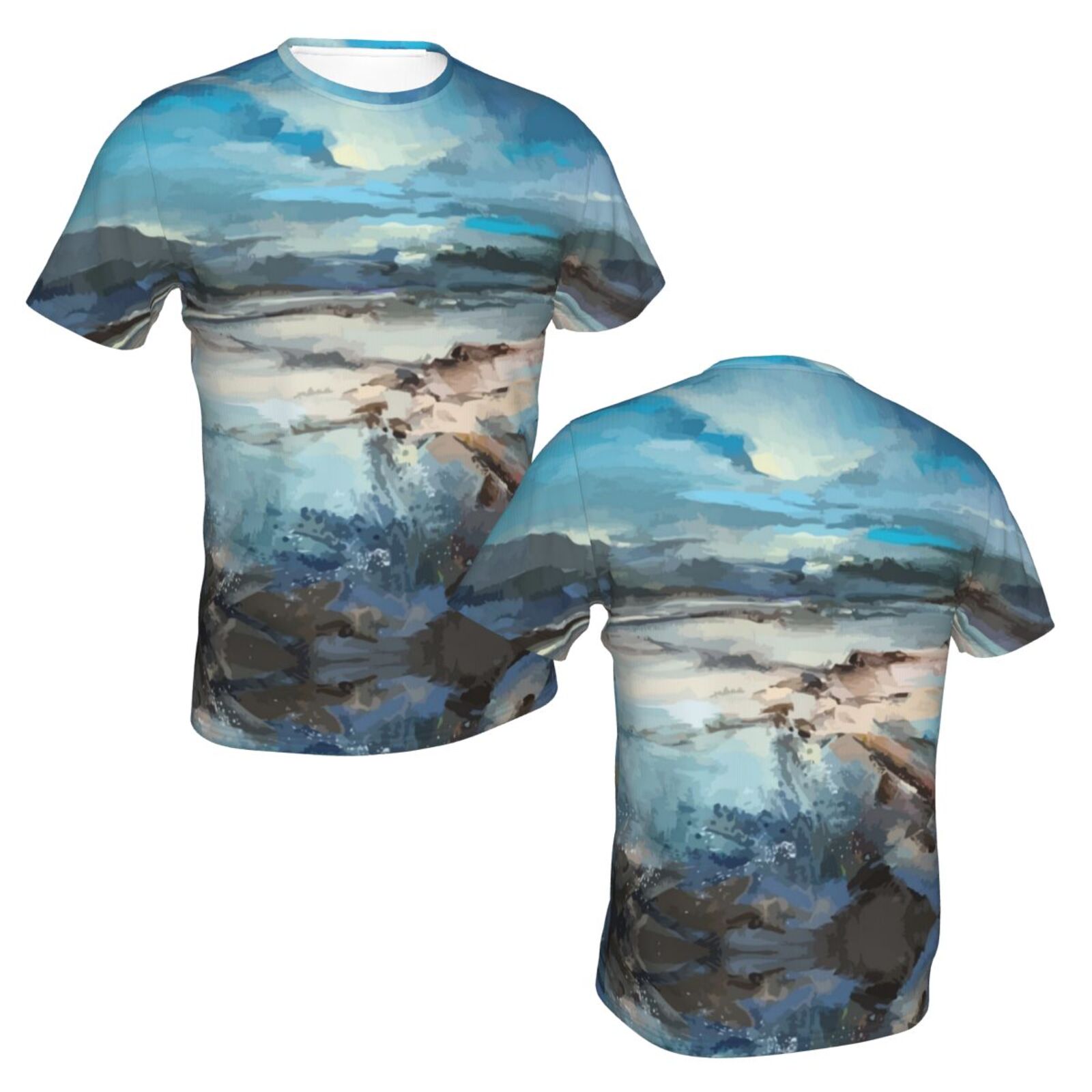 Camiseta Chile Clásica Evening Tune Elementos De Pintura