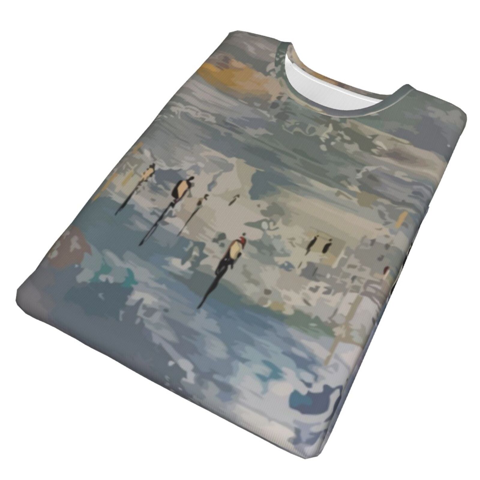 Camiseta Chile Clásica Habla Con Los Elementos De Pintura De Las Nubes